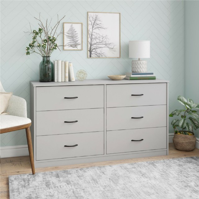 Beyaz Lake 6 Çekmeceli Çamaşırlık White Dresser 6 Drawer Ucuz Hesaplı