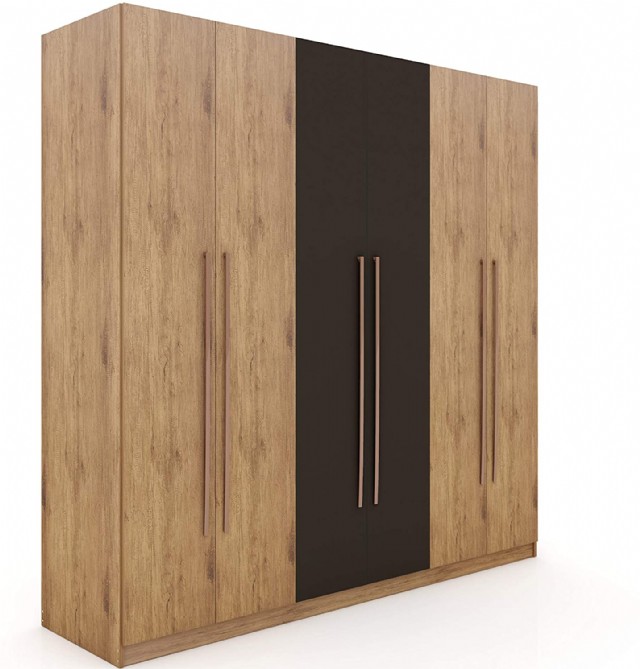 Ucuz Kaliteli Gardırop Elbise Dolabı 6 Kapaklı Modern Tasarım
