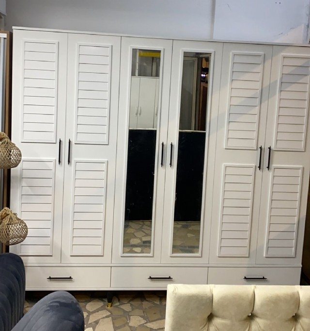 Yatak Odası Gardırop Modern Tasarım 6 Kapalı Elbise Dolabı